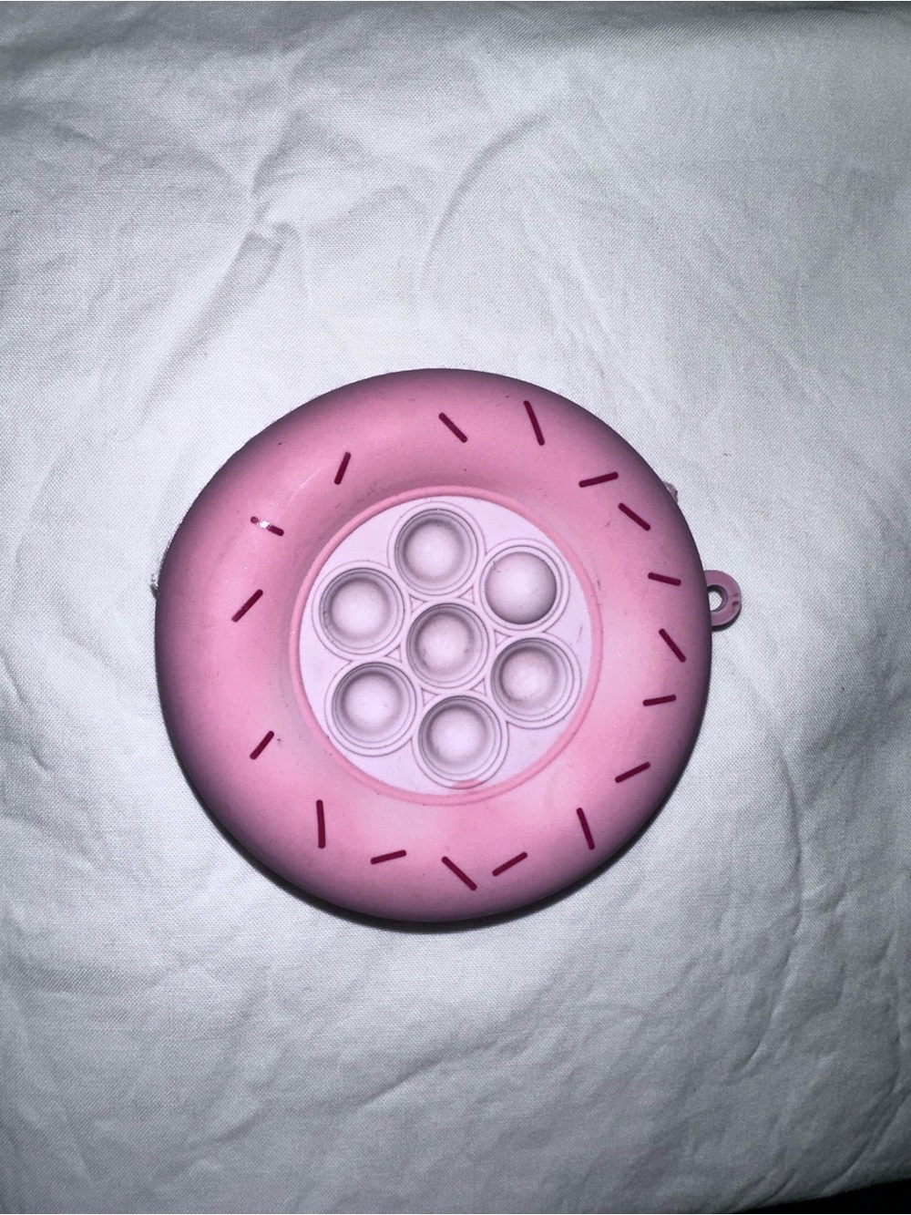 Pink Donut Pop-It Fidget Toy